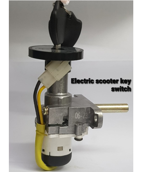 Electric Scooter Ignition Lock With 2 Keys & Display Cylinder Starter Switch Loc